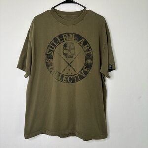 Sullen Art Collection Green Skull T-Shirt Short Sleeve XL MENS
